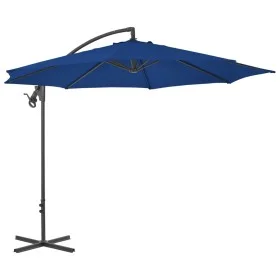 Cantilever parasol with sky blue steel pole 300 cm by vidaXL, Umbrellas - Ref: Foro24-312509, Price: 90,52 €, Discount: %