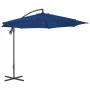 Sombrilla voladiza con poste de acero azul celeste 300 cm de vidaXL, Sombrillas - Ref: Foro24-312509, Precio: 90,52 €, Descue...