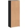 Engineered wood filing cabinet in black, 60x32x153 cm by , Filing cabinets - Ref: Foro24-3276645, Price: 133,60 €, Discount: %