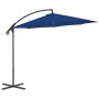 Sombrilla voladiza con poste de acero azul celeste 300 cm de vidaXL, Sombrillas - Ref: Foro24-312509, Precio: 91,46 €, Descue...