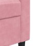 Juego de sofás con cojines 3 piezas terciopelo rosa de , Sofás - Ref: Foro24-3278504, Precio: 670,96 €, Descuento: %