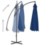 Sombrilla voladiza con poste de acero azul celeste 300 cm de vidaXL, Sombrillas - Ref: Foro24-312509, Precio: 90,52 €, Descue...