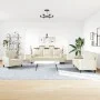 3-piece cream velvet sofa set with cushions by , Sofas - Ref: Foro24-3278379, Price: 727,83 €, Discount: %