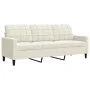3-piece cream velvet sofa set with cushions by , Sofas - Ref: Foro24-3278379, Price: 727,83 €, Discount: %