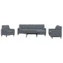 Juego de sofás con cojines 4 piezas terciopelo gris oscuro de , Sofás - Ref: Foro24-3278462, Precio: 695,07 €, Descuento: %