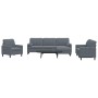 Juego de sofás con cojines 4 piezas terciopelo gris oscuro de , Sofás - Ref: Foro24-3278462, Precio: 660,12 €, Descuento: %