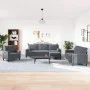 Set of sofas with 4 dark gray velvet cushions by , Sofas - Ref: Foro24-3278462, Price: 695,07 €, Discount: %