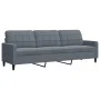 Set of sofas with 4 dark gray velvet cushions by , Sofas - Ref: Foro24-3278462, Price: 695,07 €, Discount: %