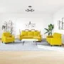 Set of sofas with 4 pieces of yellow velvet cushions by , Sofas - Ref: Foro24-3278387, Price: 715,90 €, Discount: %