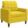 Set of sofas with 4 pieces of yellow velvet cushions by , Sofas - Ref: Foro24-3278387, Price: 715,90 €, Discount: %