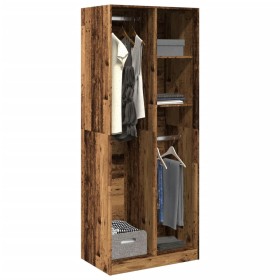 Armario de madera de ingeniería madera envejecida 80x50x200 cm de , Armarios roperos - Ref: Foro24-3307763, Precio: 183,96 €,...