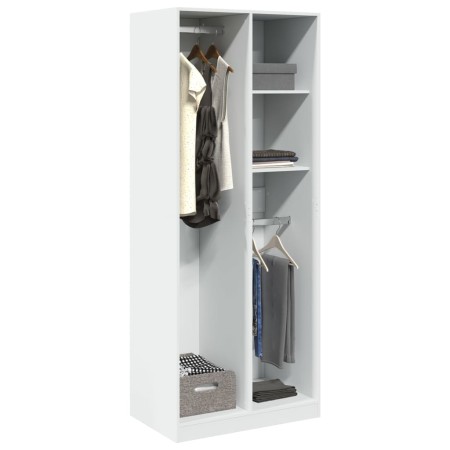 Armario de madera de ingeniería blanco 80x50x200 cm de , Armarios roperos - Ref: Foro24-3307756, Precio: 149,54 €, Descuento: %
