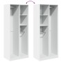 Armario de madera de ingeniería blanco 80x50x200 cm de , Armarios roperos - Ref: Foro24-3307756, Precio: 149,54 €, Descuento: %