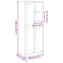 Armario de madera de ingeniería blanco 80x50x200 cm de , Armarios roperos - Ref: Foro24-3307756, Precio: 149,54 €, Descuento: %