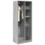 Armario de madera de ingeniería gris Sonoma 80x50x200 cm de , Armarios roperos - Ref: Foro24-3307761, Precio: 146,89 €, Descu...