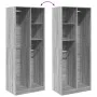 Armario de madera de ingeniería gris Sonoma 80x50x200 cm de , Armarios roperos - Ref: Foro24-3307761, Precio: 144,91 €, Descu...