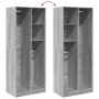 Armario de madera de ingeniería gris Sonoma 80x50x200 cm de , Armarios roperos - Ref: Foro24-3307761, Precio: 146,89 €, Descu...