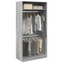 Armario de madera contrachapada gris Sonoma 100x50x200 cm de , Armarios roperos - Ref: Foro24-3307806, Precio: 174,58 €, Desc...