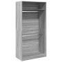 Armario de madera contrachapada gris Sonoma 100x50x200 cm de , Armarios roperos - Ref: Foro24-3307806, Precio: 174,58 €, Desc...