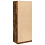 Armario madera de ingeniería color roble ahumado 80x50x200 cm de , Armarios roperos - Ref: Foro24-3307796, Precio: 145,88 €, ...