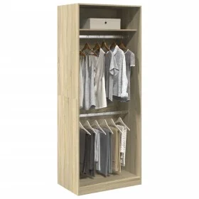 Armario de madera de ingeniería roble Sonoma 80x50x200 cm de , Armarios roperos - Ref: Foro24-3307794, Precio: 147,86 €, Desc...