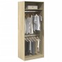 Armario de madera de ingeniería roble Sonoma 80x50x200 cm de , Armarios roperos - Ref: Foro24-3307794, Precio: 153,51 €, Desc...