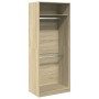 Armario de madera de ingeniería roble Sonoma 80x50x200 cm de , Armarios roperos - Ref: Foro24-3307794, Precio: 153,51 €, Desc...