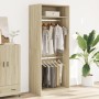 Armario de madera de ingeniería roble Sonoma 80x50x200 cm de , Armarios roperos - Ref: Foro24-3307794, Precio: 153,51 €, Desc...