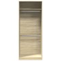 Armario de madera de ingeniería roble Sonoma 80x50x200 cm de , Armarios roperos - Ref: Foro24-3307794, Precio: 153,51 €, Desc...