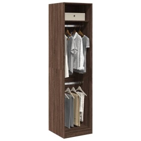 Armario de madera de ingeniería marrón roble 50x50x200 cm de , Armarios roperos - Ref: Foro24-3307789, Precio: 117,87 €, Desc...