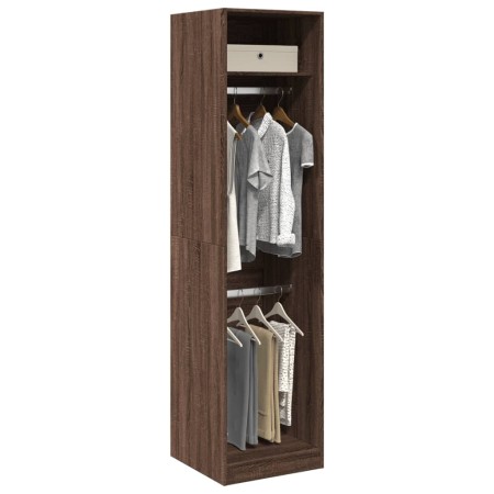 Armario de madera de ingeniería marrón roble 50x50x200 cm de , Armarios roperos - Ref: Foro24-3307789, Precio: 117,87 €, Desc...