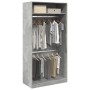 Armario de madera contrachapada gris hormigón 100x50x200 cm de , Armarios roperos - Ref: Foro24-3307804, Precio: 162,01 €, De...
