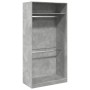 Armario de madera contrachapada gris hormigón 100x50x200 cm de , Armarios roperos - Ref: Foro24-3307804, Precio: 162,01 €, De...