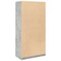 Armario de madera contrachapada gris hormigón 100x50x200 cm de , Armarios roperos - Ref: Foro24-3307804, Precio: 162,01 €, De...
