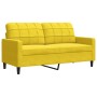 Sofá con cojines y almohadas 3 piezas terciopelo amarillo de , Sofás - Ref: Foro24-3278457, Precio: 697,71 €, Descuento: %
