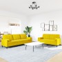 Juego de sofás con cojines 2 piezas terciopelo amarillo de , Sofás - Ref: Foro24-3278497, Precio: 551,72 €, Descuento: %