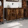 Armario lavabo baño madera ingeniería roble ahumado 91x35x60 cm de , Muebles de baño - Ref: Foro24-848661, Precio: 89,99 €, D...