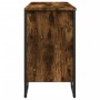 Armario lavabo baño madera ingeniería roble ahumado 91x35x60 cm de , Muebles de baño - Ref: Foro24-848661, Precio: 89,99 €, D...