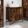 Armario lavabo baño madera ingeniería roble ahumado 60x35x60 cm de , Muebles de baño - Ref: Foro24-848656, Precio: 57,51 €, D...