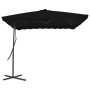 Sombrilla de jardín con palo de acero negro 250x250x230cm de vidaXL, Sombrillas - Ref: Foro24-312516, Precio: 93,46 €, Descue...