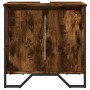 Armario lavabo baño madera ingeniería roble ahumado 60x35x60 cm de , Muebles de baño - Ref: Foro24-848656, Precio: 57,51 €, D...