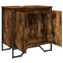Armario lavabo baño madera ingeniería roble ahumado 60x35x60 cm de , Muebles de baño - Ref: Foro24-848656, Precio: 57,51 €, D...