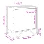 Armario lavabo baño madera ingeniería roble ahumado 60x35x60 cm de , Muebles de baño - Ref: Foro24-848656, Precio: 57,51 €, D...