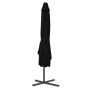 Sombrilla de jardín con palo de acero negro 250x250x230cm de vidaXL, Sombrillas - Ref: Foro24-312516, Precio: 93,46 €, Descue...