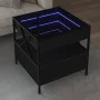 Mesa de centro con Infinity LED negro 50x50x51 cm de , Mesas de centro - Ref: Foro24-847712, Precio: 89,20 €, Descuento: %
