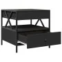 Mesa de centro con Infinity LED negro 50x50x51 cm de , Mesas de centro - Ref: Foro24-847712, Precio: 89,20 €, Descuento: %