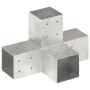 Conector de postes en forma de X metal galvanizado 81x81 mm de , Postes de cerca - Ref: Foro24-145467, Precio: 28,47 €, Descu...