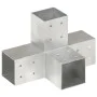 Pfostenverbinder in X-Form aus feuerverzinktem Metall, 81x81 mm von , Zaunpfosten - Ref: Foro24-145467, Preis: 25,60 €, Rabat...
