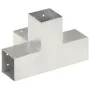 Pfostenverbinder in X-Form aus feuerverzinktem Metall, 81x81 mm von , Zaunpfosten - Ref: Foro24-145467, Preis: 25,60 €, Rabat...