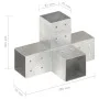 Pfostenverbinder in X-Form aus feuerverzinktem Metall, 81x81 mm von , Zaunpfosten - Ref: Foro24-145467, Preis: 25,60 €, Rabat...